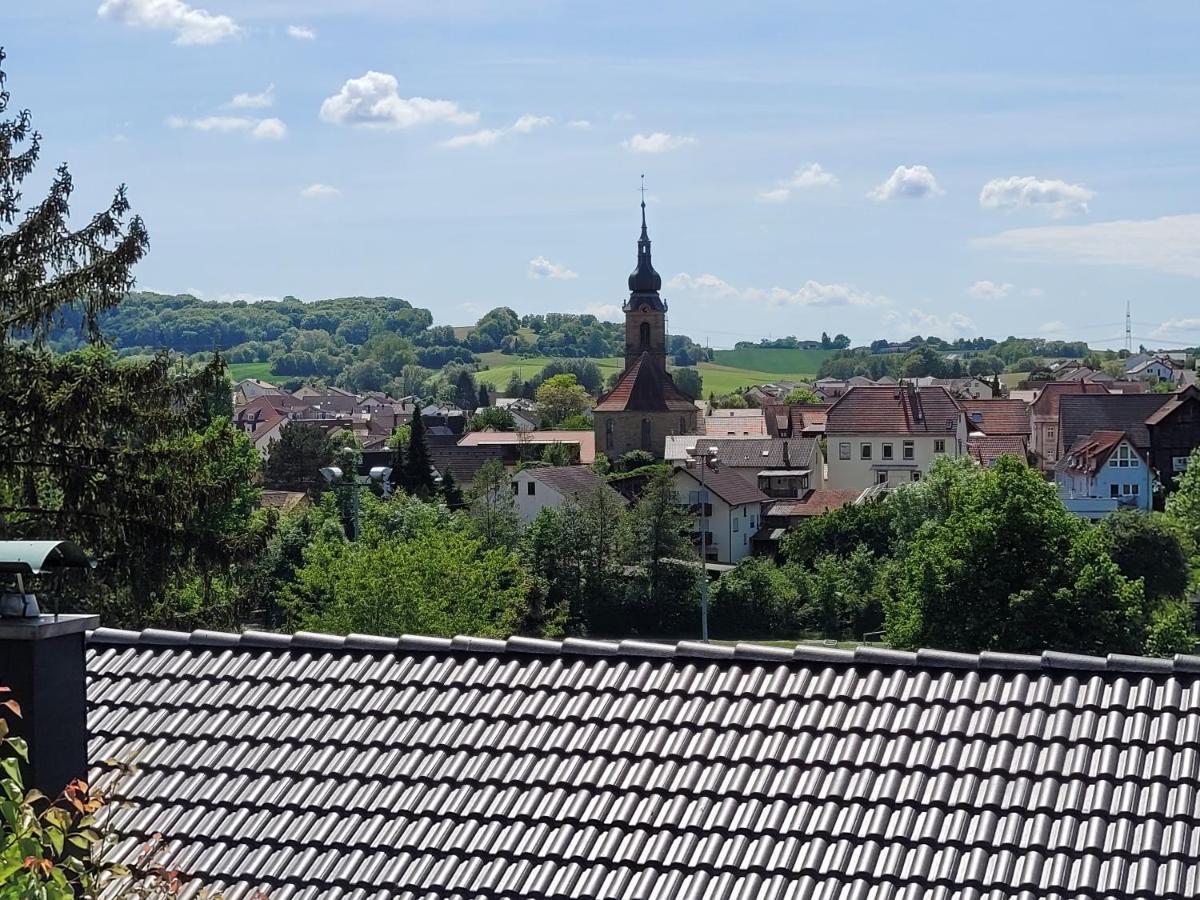 Ferienwohnung Kraichgaublick Angelbachtal Bagian luar foto